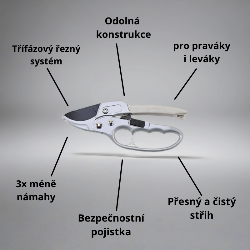 3-fázové zahradnické nůžky