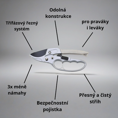 3-fázové zahradnické nůžky